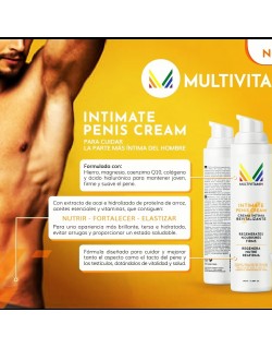Características crema íntima masculina Multivitamin.